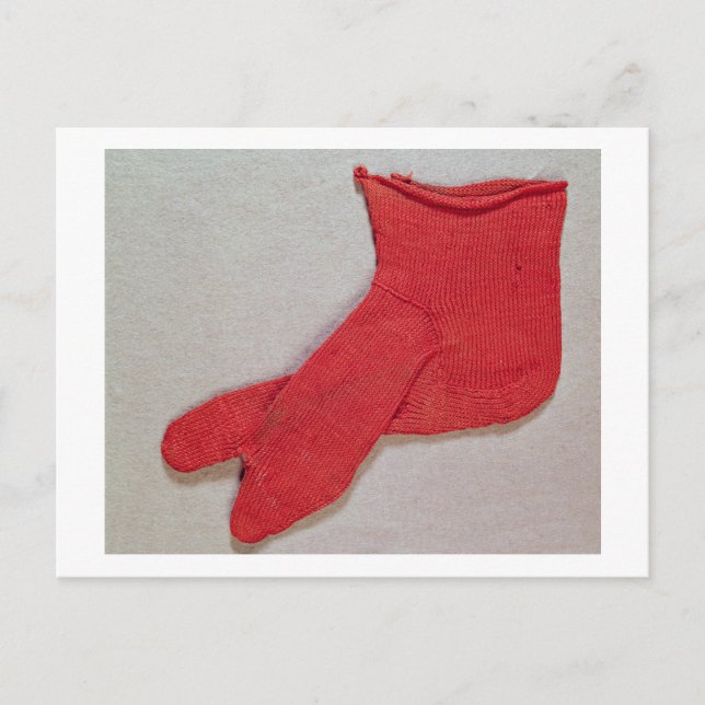 Sock, one of a pair from Egypt, Egypto-Roman perio Postcard (Front)