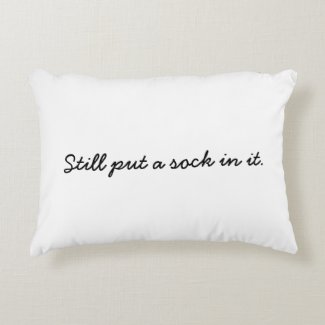 &#39;Sock&#39; Polyester Throw Pillow