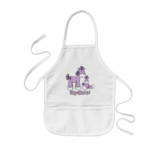 Sock Ponies Big Sister Kids' Apron (Front)