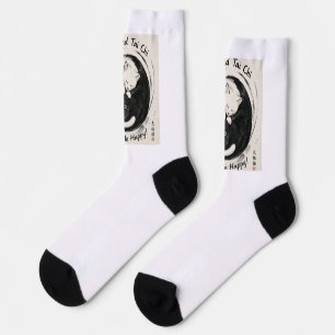 Sock show that cats and tai chi make you happy.