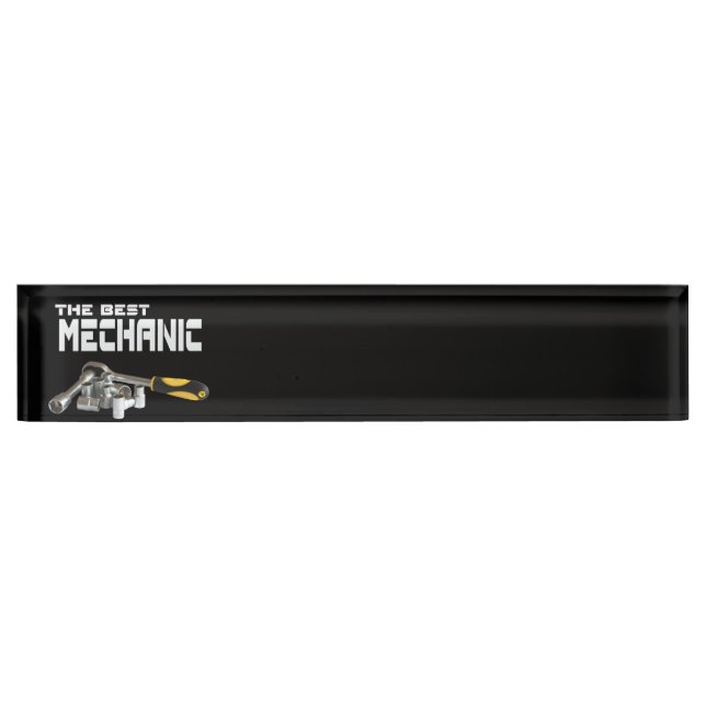 Socket wrenches desk name plate (Front)
