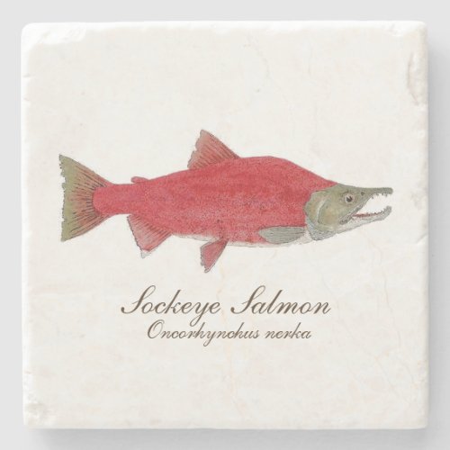 Sockeye Salmon Coaster 1 of 4 set