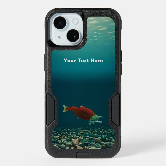 Sockeye Salmon iPhone 15 Case (Back)