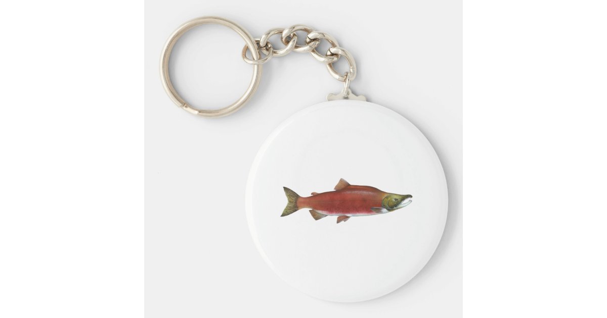 Sockeye Salmon Keychain