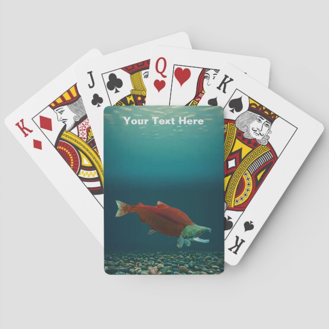 Sockeye Salmon Poker Cards (Back)