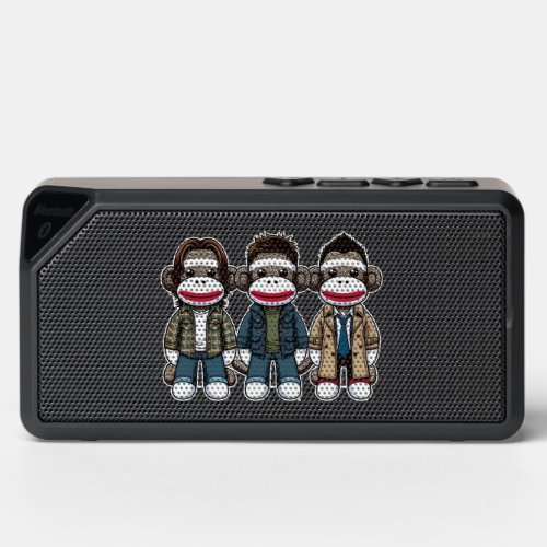 SockMonkey Hunter Brothers and their Angel Friend Bluetooth Speaker