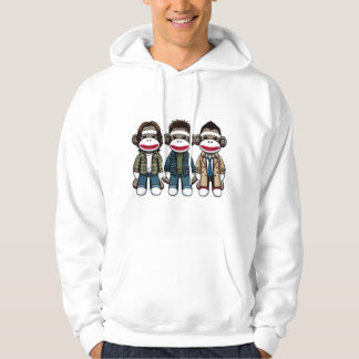 SockMonkey Hunter Brothers and their Angel Friend Hoodie