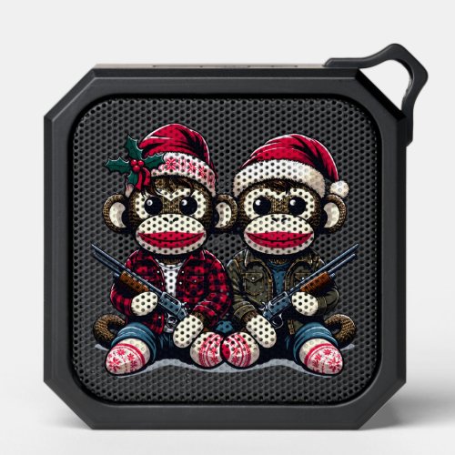 SockMonkey Hunter Brothers At Christmas Bluetooth Speaker