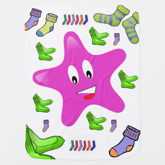 Socks Baby Blanket (Front)