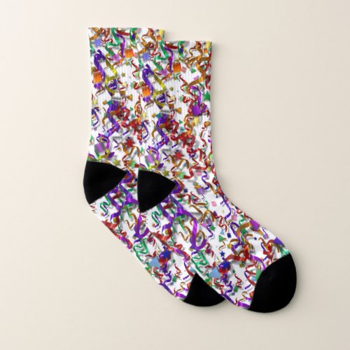 Socks _ Confetti and Streamers