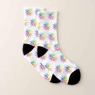 Socks - Feathered Color Wheel