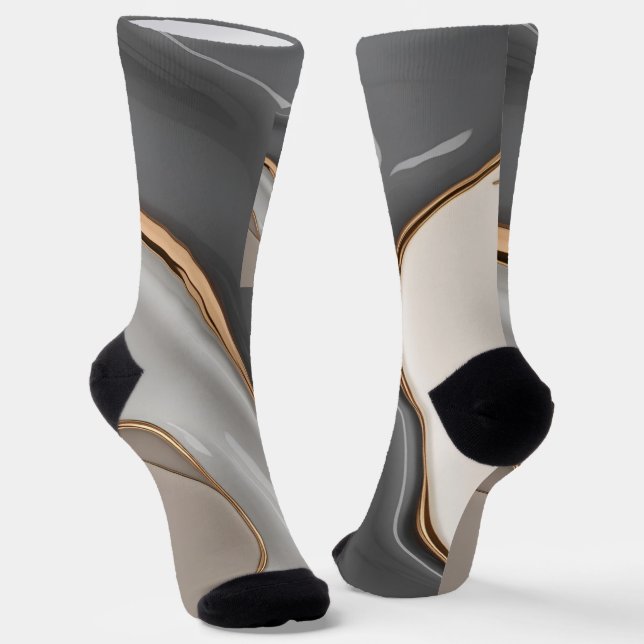 Socks in stylish abstract graphic (Angled)