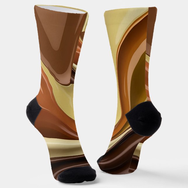 Socks in stylish abstract graphic (Angled)
