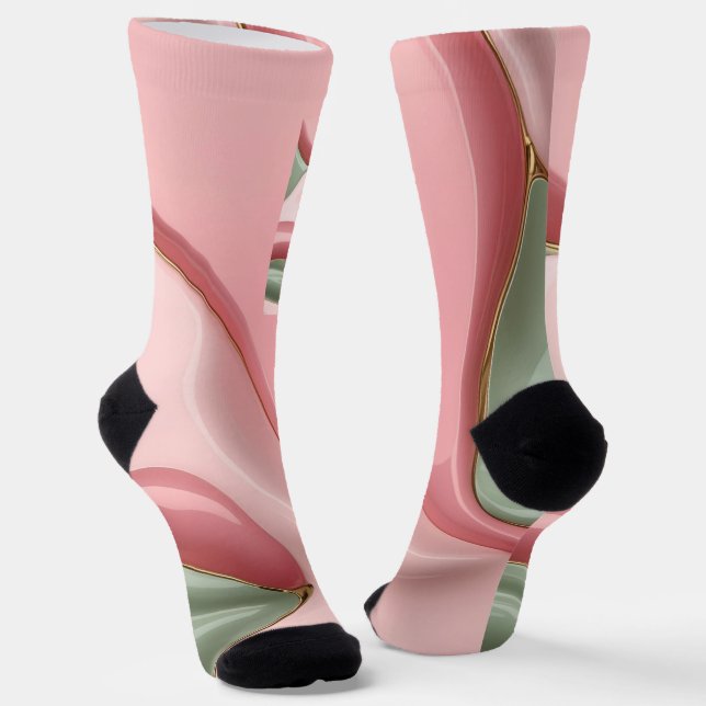 Socks in stylish abstract graphic (Angled)