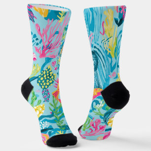Socks in stylish graphic