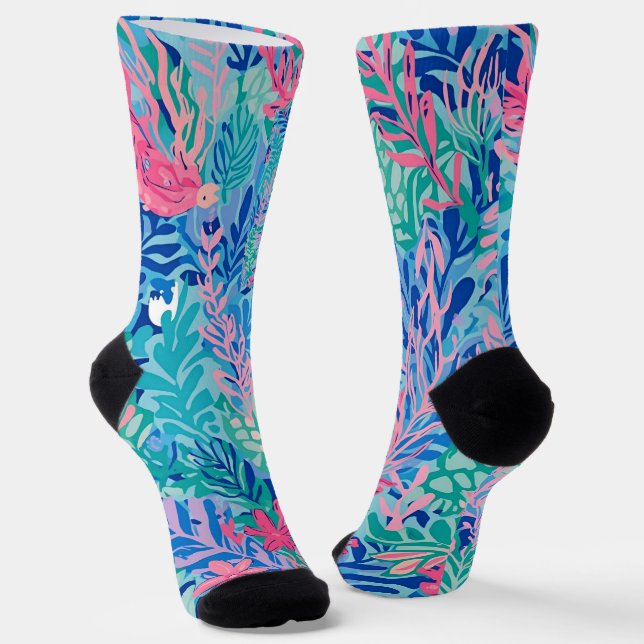 Socks in stylish graphic (Angled)