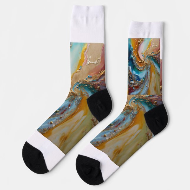 Socks ke liye ek khubsurat aur attractive title li (Left)