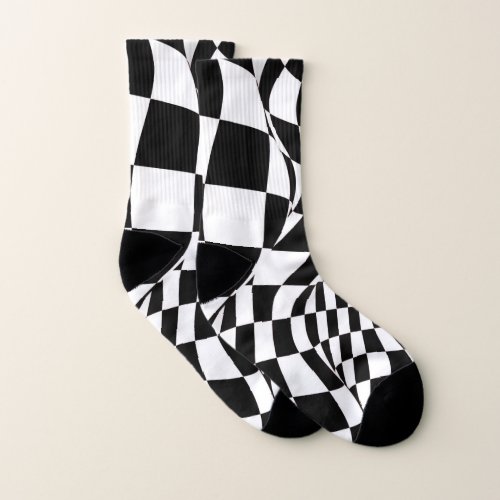 Socks _ Modified Checkered Flag