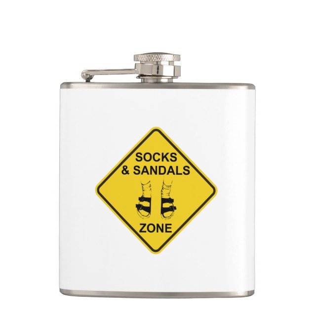 Socks & Sandals Zone Flask (Front)