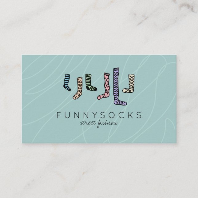 Socks Sport Footwear Business Card (Front)