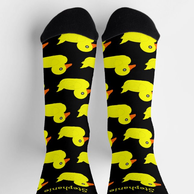Socks Yellow Rubber Duck Design (Top)