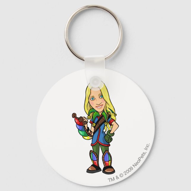 Socktastic Roo Island Staff Player Keychain (Front)