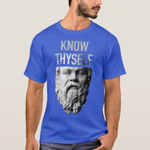 Socrates Delphi Orcale Know Thyself Philosophy Gif T_Shirt