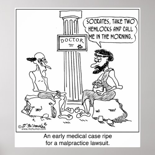 Socrates Files a Malpractice Lawsuit Poster