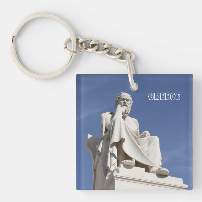 Socrates Greece Keychain (Front)