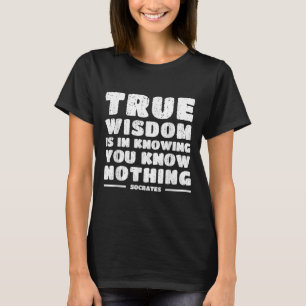 Socrates Inspiring Stoic Quote Stoicism Philosophy T-Shirt