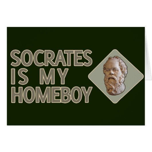 Socrates is my Homeboy Cards (Front Horizontal)