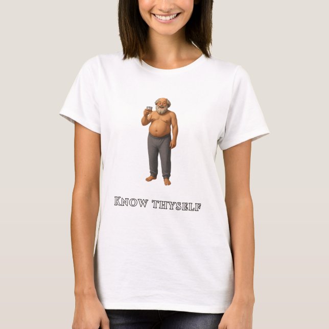 Socrates Know Thyself T-shirt (Front)