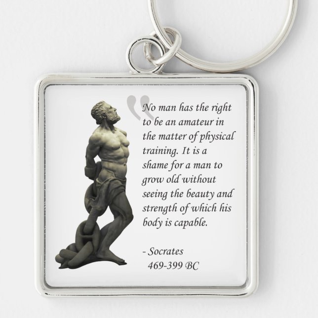 Socrates - Physical Training Keychain (Front)