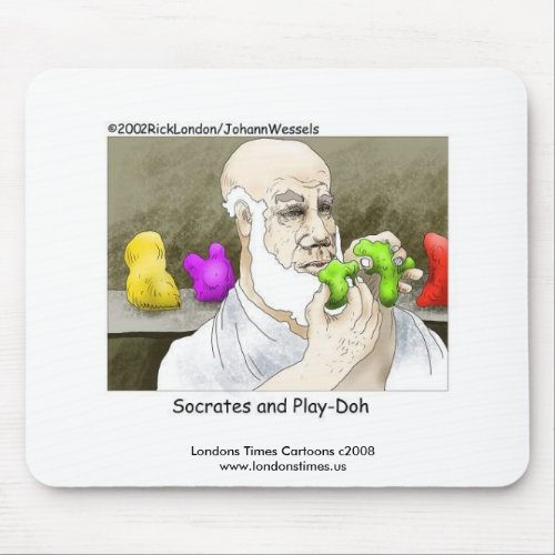 Socrates  Play_Doh Funny Mouse Pad