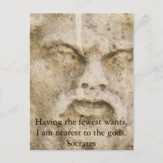 Socrates QUOTATION Postcard