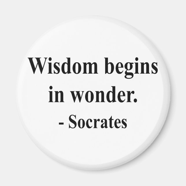 Socrates Quote 1a Magnet (Front)