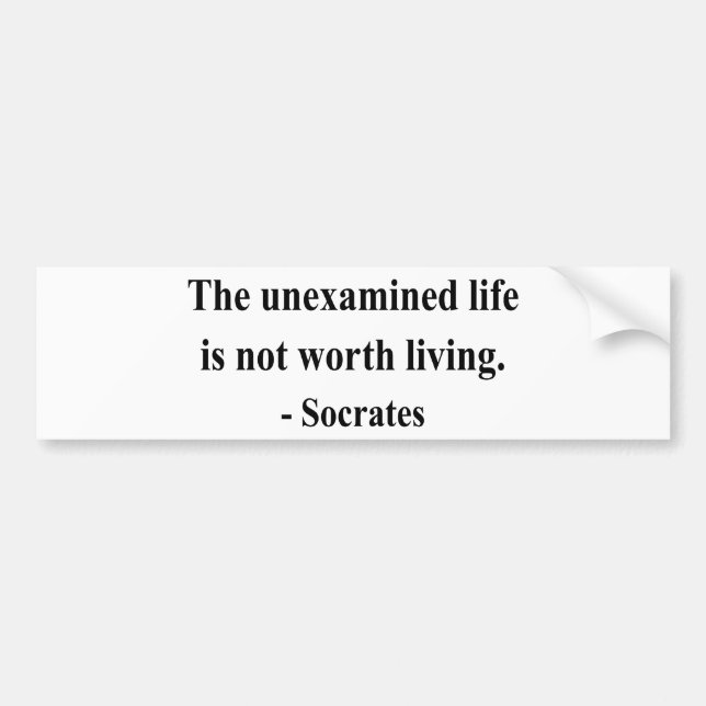 Socrates Quote 2a Bumper Sticker (Front)