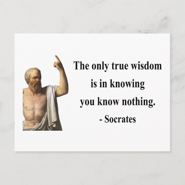 Socrates Quote 3b Postcard (Front)