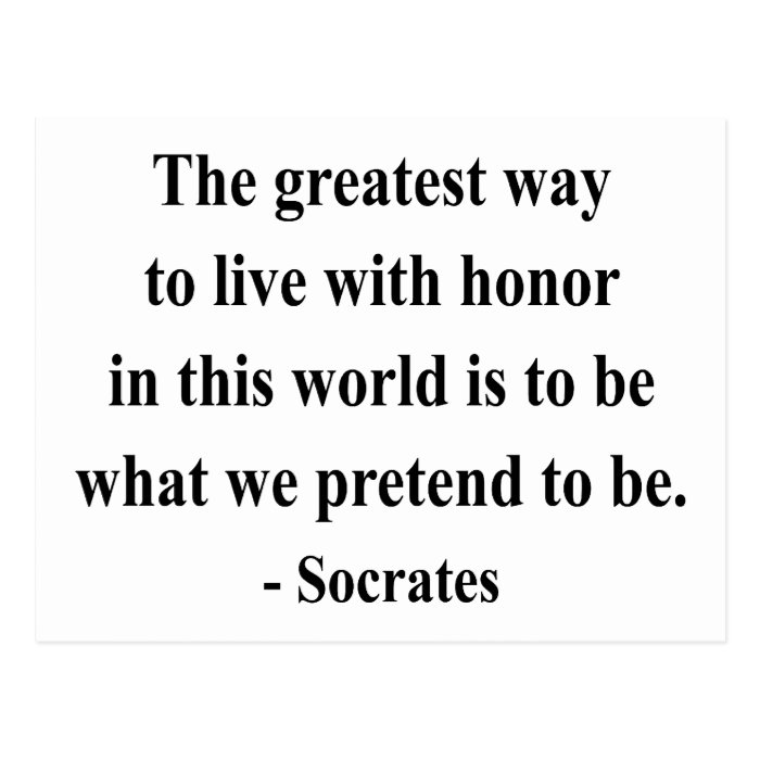 Socrates Quote 4a Post Card