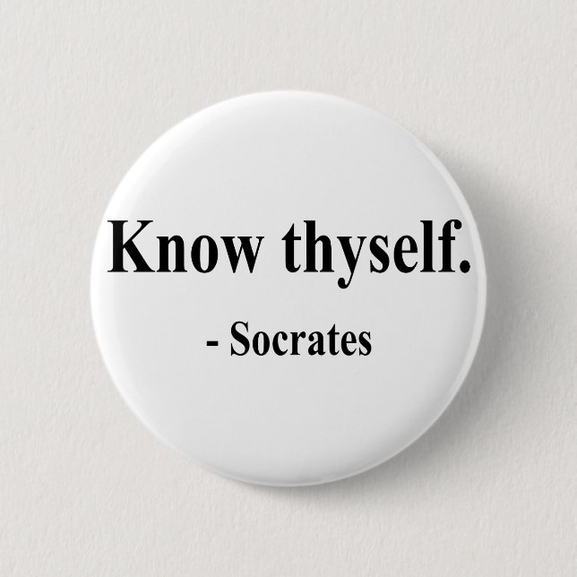 Socrates Quote 5a Button (Front)