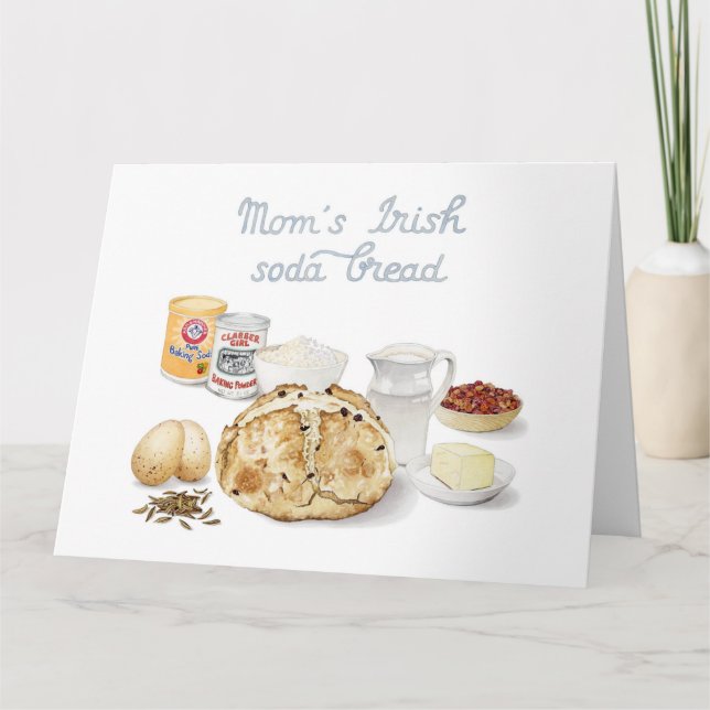 Soda Bread Illustrated Recipe Card (Front)