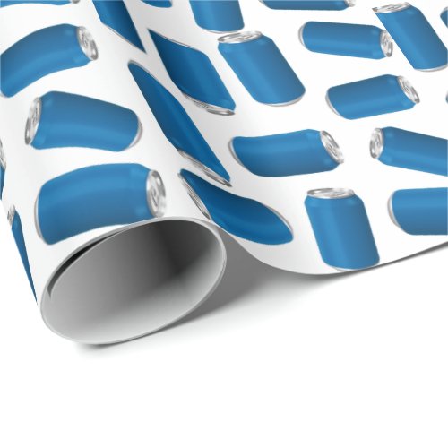 Soda can pattern wrapping paper