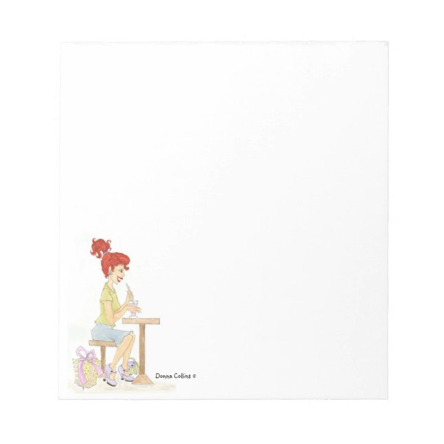 Soda Fountain Girl NotePad (Front)