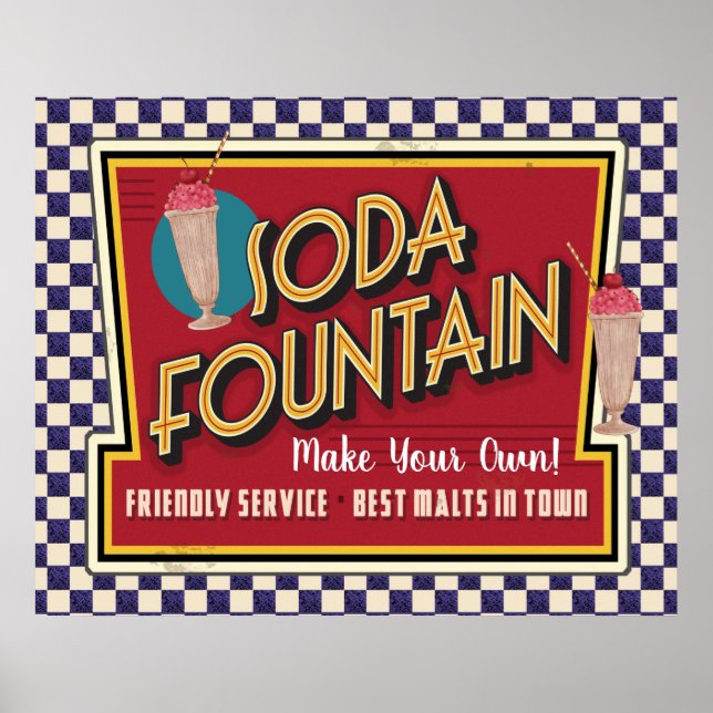 Soda Fountain Poster (Front)