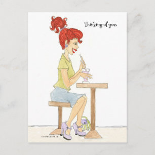 Soda Girl postcard