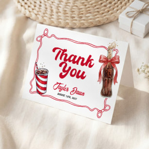 Soda Pop Baby Shower Thank You Card