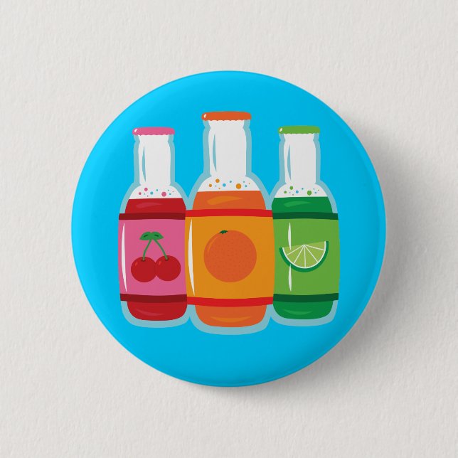 Soda Pop Bottles Button (Front)