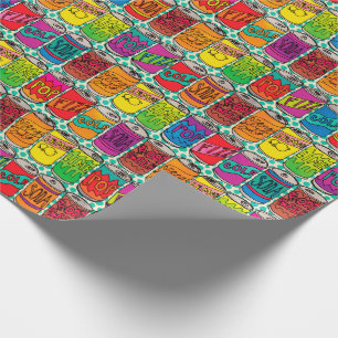 Soda Pop Cans Wrapping Paper