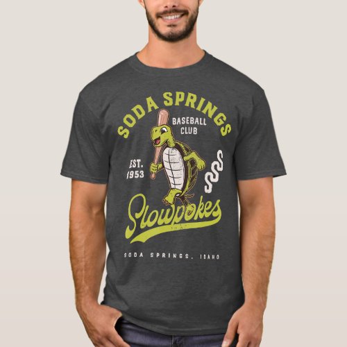 Soda Springs Slowpokes Retro Minor League Baseball T_Shirt