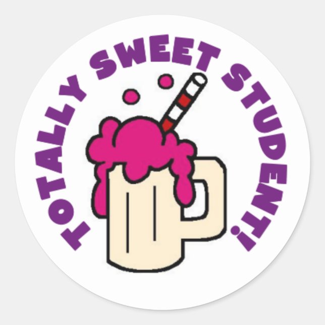 Soda Sweet Student Stickers (Front)